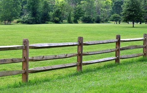 It costs about $3,500 on average to install a split rail fence, but the price depends on length and materials. Explore split rail fence cost factors in this guide. Fence Reference, Rail Fence Ideas, Fences Alternative, Different Types Of Fences, Post And Rail Fence, Metal Fence Posts, Aluminum Fencing, Split Rail Fence, Fencing Material