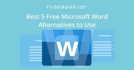 Microsoft Word Alternatives: Top 5 Free Tools for Writing Word Alternatives, Free Microsoft Word, Document Management System, Office Suite, Free Tools, Ms Word, Microsoft Word, Cool Words, Microsoft