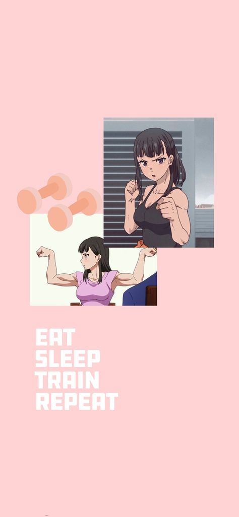 Anime Gym Female, Gym Wallpaper Women, Gym Animation Wallpaper, Anime Workout Motivation Wallpaper, Anime Gym Wallpaper Iphone, We Go Gym Wallpaper Anime, Workout Inspo Wallpaper, Motivational Wallpaper For Body Goals, Gym Phone Wallpaper