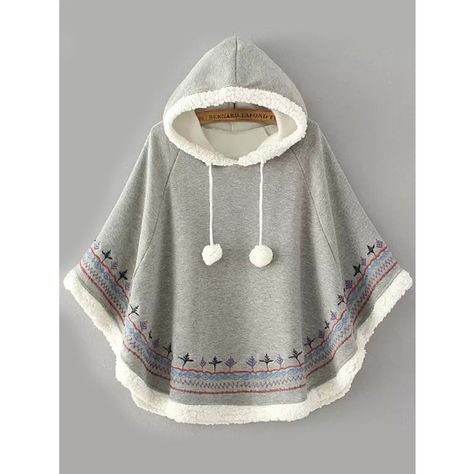 Stylish Hoodies, Trendy Fashion Tops, Latest Street Fashion, Cape Coat, Fashion Attire, Girls Fashion Clothes, Kawaii Clothes, Teenage Fashion Outfits, Cute Casual Outfits