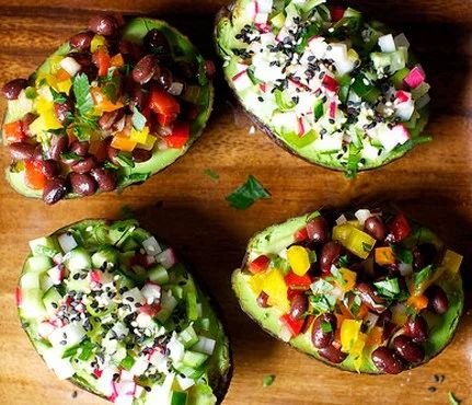 10 Food Bloggers to Bookmark | SELF Avocado Cups, Smitten Kitchen, Soup And Salad, Raw Food Recipes, Guacamole, Good Eats, Salad Recipes, Confetti, Vegetarian Recipes