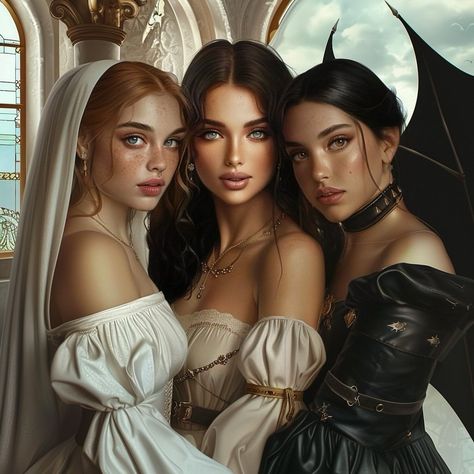 Gwyn Nesta Emerie, Emerie Nesta Gwyn, Deirdre Acotar, Nesta And Gwyn, Nesta Hewn City Dress, Eris And Nesta Dance, Gwynn Acotar Fanart, Nesta Fan Cast, Nesta Gwen And Emerie