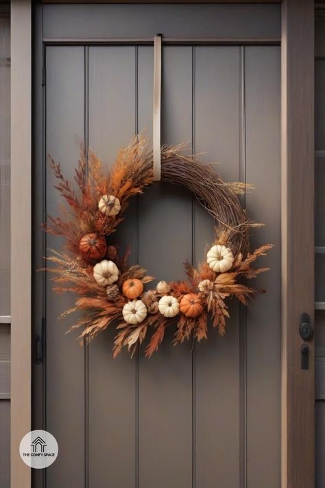 Learn how to create a stunning fall wreath that combines rustic chic and modern elements. Perfect for any home!#FallWreath #DIYDecor #HomeStyle #AutumnVibes #Crafting Diy Autumn Wreath, Thanksgiving Wreaths Diy, Diy Fall Wreath, Modern Elements, Wreaths Diy, Autumn Wreath, Thanksgiving Wreaths, Autumn Wreaths, Rustic Chic