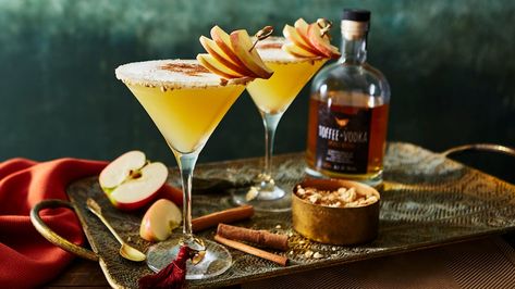 Toffee Apple Crumble Sours Recipe | Booths Supermarket Toffee Apple Cocktail, Toffee Vodka Cocktails, Toffee Vodka, Bar Stuff, Apple Cocktail, Sour Foods, Toffee Apple, Cheese Pies, Digestive Biscuits