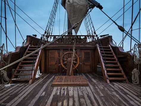 Walrus Deck Lesbian Pirate, Ship Architecture, Pirate Ship Playhouse, Pirate Play, Pirates Ship, Ship Steering Wheel, Ship Deck, Portfolio Photo, Pirate Boats