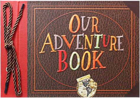 Amazon.com: Scrapbook Photo Album,Our Adventure Book Scrapbook, Embossed Words Hard Cover Movie Up Travel Scrapbook for Anniversary, Wedding, Travelling, Baby Shower, etc (Adventure Book) Adventure Book Scrapbook, Leaf Photo, Our Adventure Book, Album Photo Scrapbooking, Handmade Scrapbook, Scrapbook Items, Adventure Photos, Album Diy, Family Scrapbook