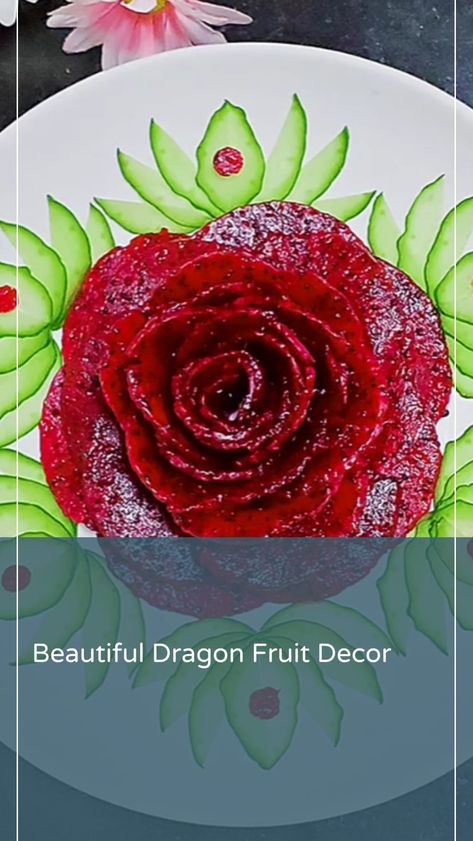 Beautiful ❤️Dragon Fruit Decoration #dragonfruit #decoration #fruits #fruitsalad #saladrecipe #salads #everyoneシ゚ #reelsviralシ #reelsfacebook #reelschallenge #platedecoration #instagramreels #foodblogger #jakarta #chefsofinstagram #saladchallenge Fruit Decorations, Beautiful Dragon, Dragon Fruit, Fruit Salad, Food Art, Food Blogger, Salad Recipes, Decorative Plates, Chef