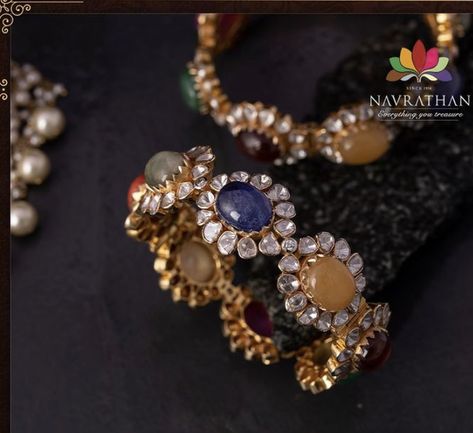 Navratna Bangles, Chokers Indian, Navratan Bangles, Navaratna Bangles, Navaratan Jewellery, Navratna Jewellery, Navaratna Jewellery, Jadau Jwellery, Mughal Jewelry