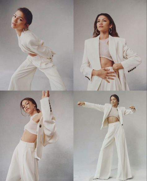 Zendaya Shoot, Zendaya Photoshoot, Model Photoshoot Poses, Pics Of People, Actress Style, High Fashion Poses, Zendaya Style, Fashion Model Poses, Studio Photography Poses