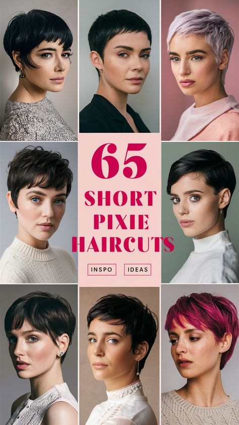 Embrace the charm of Short Pixie Haircuts, ideal for women with fine thinning hair.  Whether you have thick hair or fine hair, a pixie cut can be tailored to your needs. Curly, wavy, or straight hair all complement this versatile haircut. From edgy to classy, short pixie haircuts offer a range of styling possibilities. Fine hair over 60 and fine hair with oval faces will also benefit from this flattering and manageable haircut, providing a youthful and modern appearance. Round Face Women, Pixie Haircuts For Fine Hair, Fine Thinning Hair, Pixie Cut Round Face, Haircuts Trendy, Versatile Haircut, Classic Pixie, Hair Earrings, Oval Face Haircuts