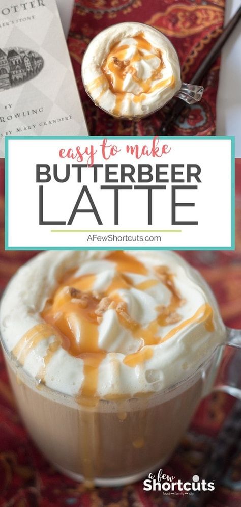 Butterbeer Coffee, Butterbeer Latte, Recipe Pictures, Cafe Recipes, Creamer Recipe, Coffee Treats, Thrifty Thursday, Beverage Recipes, Best Coffee Shop