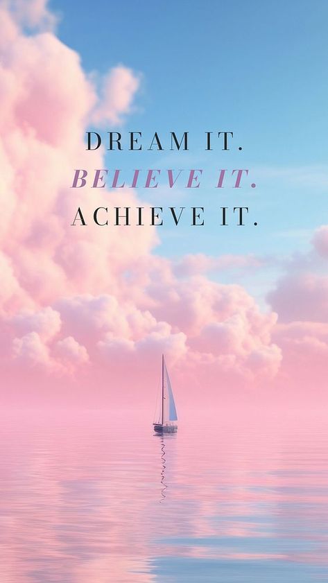 Motivational  quote   mobile wallpaper template | premium image by rawpixel.com / Darakoon Jaktreemongkol Background Images Motivation, Cute Wallpapers Aesthetic Motivation, Motivational Quotes About Dreams, Achivment Quote, Quotes With Aesthetic Background, Motivational Quotes For Wallpaper, Best Motivational Wallpaper, Cute Quotes Wallpaper, Motivational Quotes Positive Wallpaper