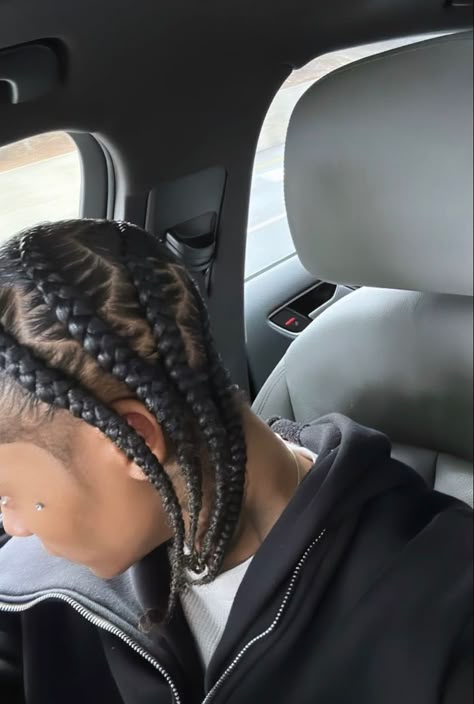 Side Braids Men, Stud Braid Hairstyles, Afro Hair Woman, Twist Hair Men, Cornrow Braids Men, Boy Braids, Fade Haircut Curly Hair, Hair Twists Black, Dread Hairstyles For Men