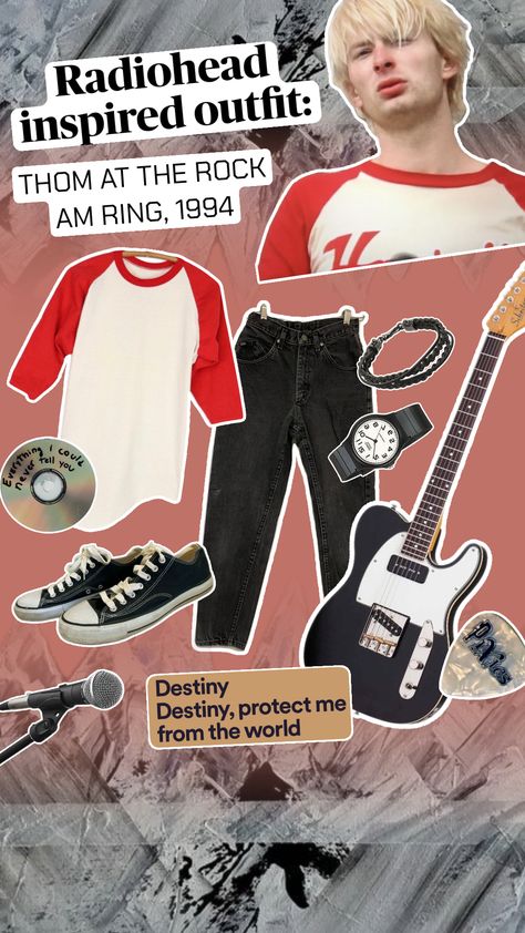 “And if the world does turn, and if London burns, I’ll be standing on a beach with my guitar…” #thomyorke #radiohead #music #outfitinspo Pj Harvey, Thom Yorke, Jeff Beck, Jeff Buckley, Joy Division, Talking Heads, Radiohead, Iron Maiden, Led Zeppelin