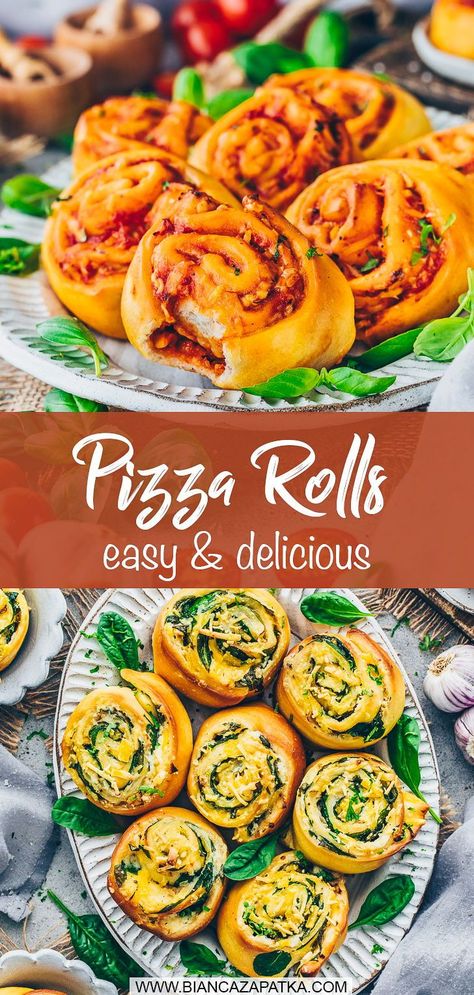 Pizza Pizza rolls are the perfect finger food and are ideal as a party snack – in this recipe we show you how to make these delicious pizza buns quickly and easily with vegan toppings! Vegetarian Pizza Rolls, Vegan Pizza Rolls Recipes, Cheese Stuffed Pizza, Vegan Pizza Toppings, Finger Food Party, Vegan Pizza Rolls, Vegetarian Finger Food, Pizza Rolls Recipe, Rolls Recipe Easy