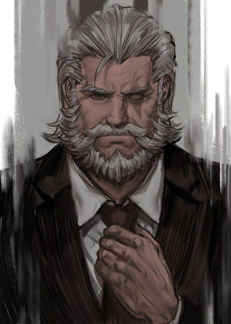 Reinhardt Wilhelm, Overwatch Reinhardt, Red Hair Anime Characters, Suki Avatar, Old Man Face, Overwatch Fan Art, Man Character, Game Character Design, Character Design Male