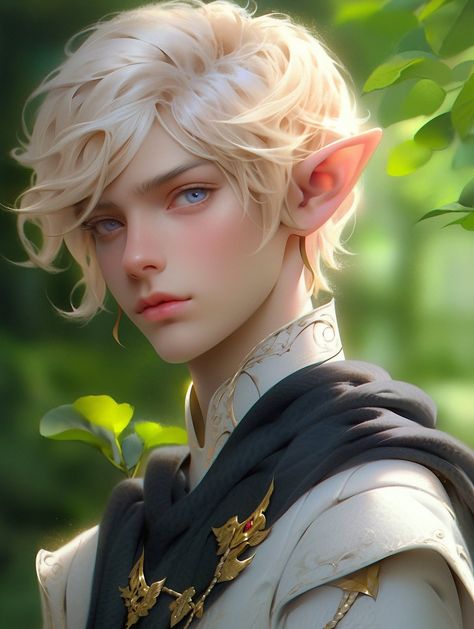 Elf Child Art, Elf Moodboard, Platnum Blonde, Harry Potter Elf, Prince Anime, Elven Costume, Fantasy Elf, Elf Boy, Male Elf