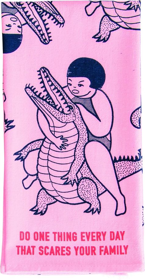 Look. The crocodile is just a metaphor. But if you want to go out there and wrestle one, I'm not going to stop you. Super-absorbent. 100% unbleached cotton. 28"h x 21"w Poster Prints Funny, Self Worth Art, Wall Print Ideas, Sarcastic Art, Art Collage Wall, Up Girl, Back Tattoo, Artsy Fartsy, Go Out