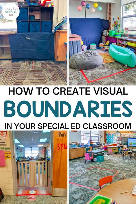 Classroom Zones Ideas, Classroom Work Stations, Classroom For Special Needs Ideas, Special Need Classroom Ideas, Low Incidence Classroom Setup, Special Ed Prek Classroom, Split Classroom Setup, Sped Room Decorations, Highscope Classroom Setup