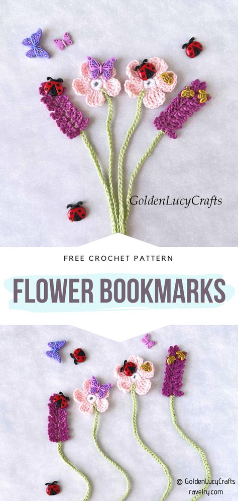 Lavender Crochet Bookmark Pattern, Crochet Lavender Bookmark Pattern, Crochet Lavender Bookmark Free Pattern, Crochet Tulip Bookmark, Crochet Bookmarks Free Patterns Simple, Crochet Bookmarks Free Patterns Book Markers, Crochet Bookmarks Patterns, Crochet Bookmarks Free Patterns Easy, Crochet Book Marks Free Pattern