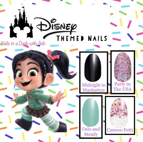 Disney Color Street, Disney Nails Color Street, Disney Inspired Color Street Nails, Disney Color Street Nails, Colorstreet Disney Inspired, Color Street Disney Inspired, Color Street Scot Topic, Gigi Nails, Shopping Link Graphic Color Street