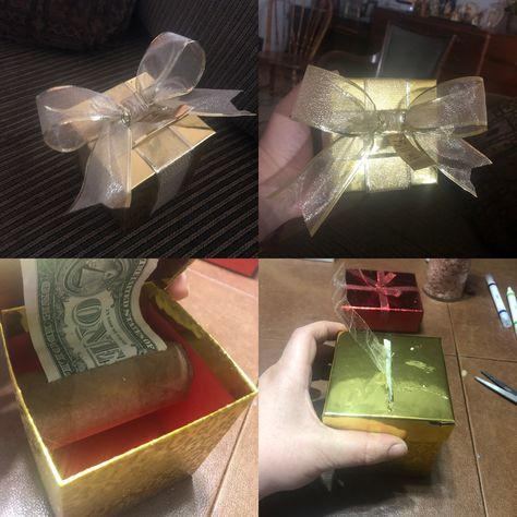 Money Roll Box Dollar Bills, Money Roll, Christmas Money, Dollar Bills, Candy Favors, Diy Candy, Graduation Ideas, Fun Gifts, Toilet Paper Roll