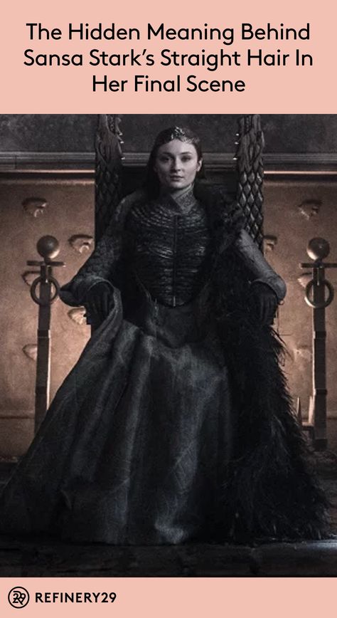 The real meaning behind Sansa Stark's hair in the finale of Game of Thrones  #gameofthrones #sansastark #stark #got #sophieturner #hair Game Of Thrones Wallpapers, Sansa Stark Hair, Game Of Thrones Sansa, Catelyn Stark, Game Of Thrones Costumes, The North Remembers, Lena Headey, Gra O Tron, House Stark