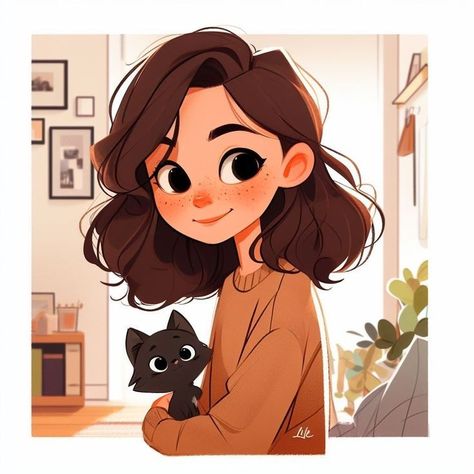 Drawing People Procreate, الفن الرقمي, Illustration Art Kids, Person Cartoon, Girl Illustration, Illustration Art Drawing, Cartoon Portrait, Cute Doodles Drawings, Girly Art Illustrations