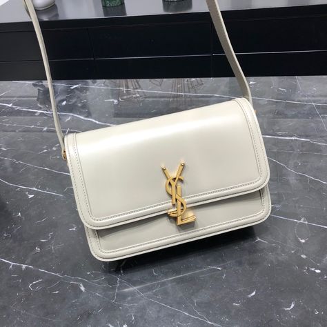 Ysl Saint Laurent solferino box shoulder bag large size Ysl Bag Solferino, Ysl White Bag, Ysl Solferino Bag, Ysl Sling Bag, Tas Ysl, Solferino Ysl, Designer Sling Bag, White Sling Bag, Ysl Saint Laurent