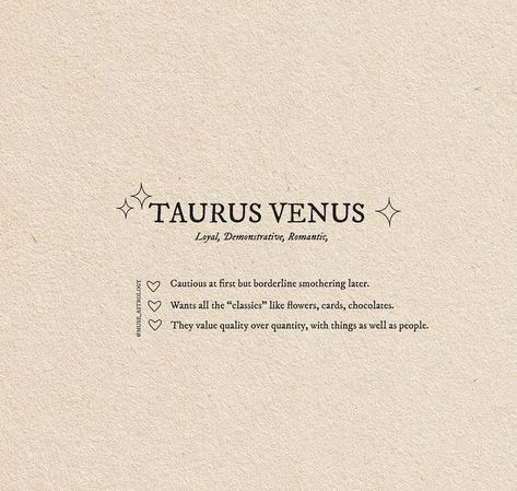 Venus In Taurus, Venus Aesthetic, Libra And Taurus, Taurus Zodiac Facts, Beauty And The Beat, Taurus Quotes, Astrology Taurus, Taurus Woman, Learn Astrology