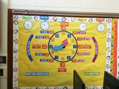 Math Clock, Math Meeting, Math Board Games, Math Madness, Math Boards, Math Crafts, 4th Grade Classroom, 2nd Grade Teacher, School Materials