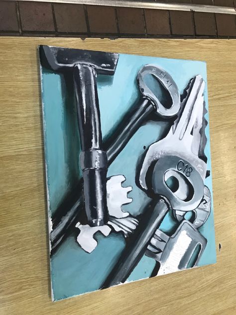 acrylic study of keys on canvas Composition Drawing, Classroom Art Projects, Classroom Art, Gcse Art, Canvas Decor, Canvas Designs, Art Classroom, Painting Crafts, Art Sketchbook