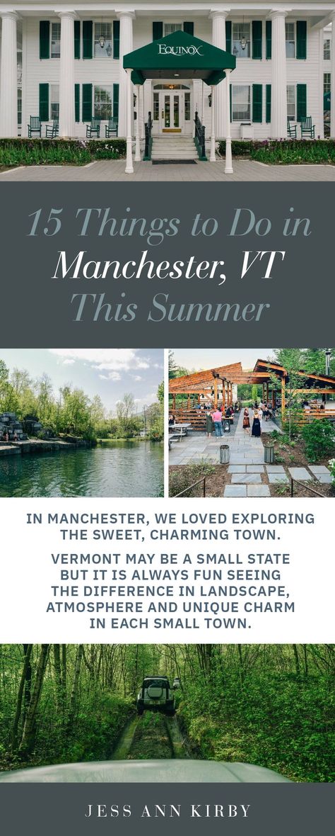 Manchester has an up-and-coming restaurant scene that is just as trendy as it is delicious. There’s a wide selection of boutique shops with options for everyone and plenty of activities whether you’re a thrill-seeker, adventurer or nature lover. If you’re thinking about heading to Manchester, VT, here’s 15 things to do this summer. Manchester Bucket List, Manchester Vt Things To Do, Things To Do In Manchester Vermont, Manchester Vt, Manchester Places To Visit, Manchester Vermont, Girls Weekend Getaway, Lake Bomoseen Vermont, Thrill Seeker