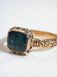 (example) "17th century Spanish gold emerald ring" 18th Century Wedding Ring, 17th Century Jewelry, Posey Rings, 16th Century Jewelry, Pirate Oc, 18th Century Jewelry, Emerald Gold Ring, Vintage Modern Jewelry, The Three Graces