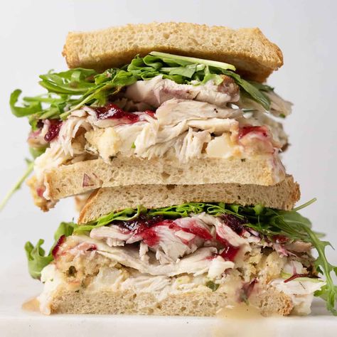 Thanksgiving Leftovers Sandwich Thanksgiving Leftover Sandwich, Bread Stuffing For Turkey, Thanksgiving Leftovers Sandwich, Leftover Turkey Sandwich Recipes, Leftover Turkey Sandwich, Easy Turkey Recipes Thanksgiving, Leftover Thanksgiving Turkey Recipes, Turkey Sandwich Thanksgiving, Smoked Turkey Sandwich