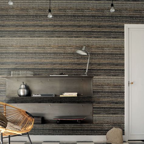 ponza wallcovering by elitis  #wallcovering #elitis #interior Wallpaper Interior Design Texture, Store Wallpaper, Arte Wallcovering, Wallpaper Interior Design, Wallpaper Calculator, Inspiration Wall, Wall Treatments, Wallpaper Samples, Texture Design