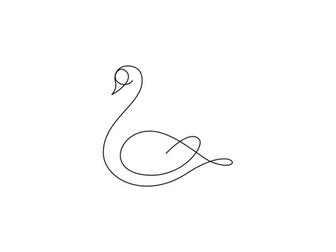 Swan Drawing, Swan Tattoo, 심플한 그림, Single Line Drawing, Minimalist Drawing, Continuous Line Drawing, Line Art Tattoos, Line Art Design, Outline Art