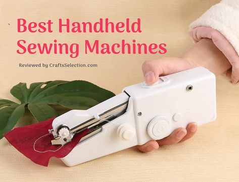 Hand Sewing Machine Mini, Hand Held Sewing Machine, Sewing Machine Feet Guide, Hand Sewing Machine, Sewing Machine Drawing, Handheld Sewing Machine, Sewing Machine Cover Pattern, Sewing Machine Tension, Fanfiction Ideas