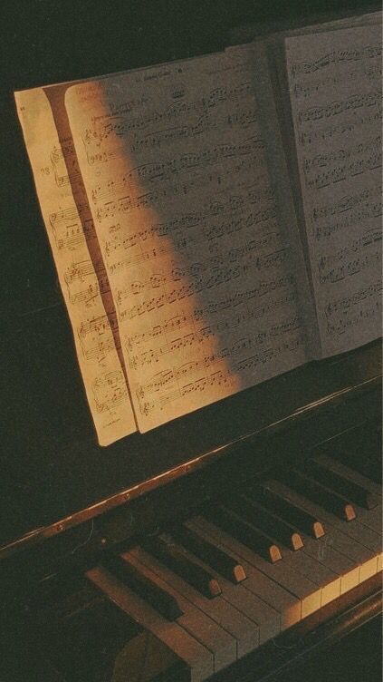 Aesthetic Sheet Music, Sheet Music Wallpaper, Paradis Sombre, Old Piano, Dark Academia Wallpaper, Photo Widget, Chaotic Academia, Aesthetic Dark Academia, Academia Wallpaper