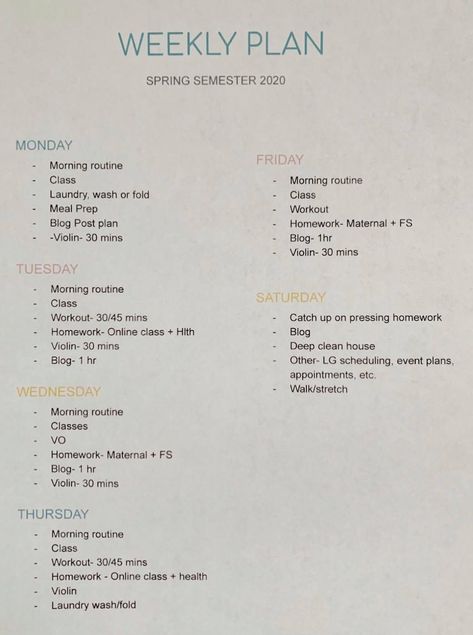 As a college student and expectant mom, it can be tough to stay organized. Here's my weekly schedule to help you get started! #collegestudent #expectantmom Daily Schedule College Student, Part Time Student Schedule, Online College Routine, College And Work Schedule, Full Time Student Schedule, College Schedule Ideas, Online Student Schedule, Daily Routine Schedule College Student, Cleaning Schedule College Student