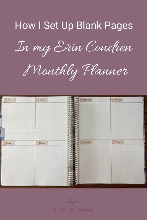 Erin Condren Monthly Planner Notes Pages, Erin Condren Monthly Planner Ideas, Erin Condren Notes Pages Ideas, Erin Condren Monthly Dashboard Ideas, Erin Condren Academic Planner, Erin Condren Monthly Planner, Simple Planner, Planner Setup, Planner Organiser