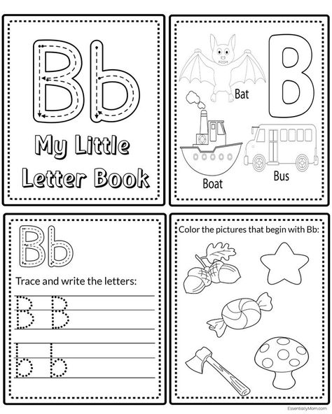 These fun printable ABC mini books are a great way for your little ones to learn the alphabet in a variety of ways. Pre K Alphabet Book, Letter A Alphabet Book, Preschool Abc Book, Number Booklets Free Printable, Alphabet Booklets Free Printable, Alphabet Mini Book Free Printable, Abc Book Printable Free, Mini Books Printable Free, Alphabet Books For Preschool