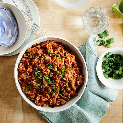 Slow Cooker Red Beans and Rice | Recipes | WW America Ww Red Beans And Rice, Red Beans And Rice In Pressure Cooker, 21 Day Fix Red Beans And Rice, Vegan Red Beans And Rice Instant Pot, Crockpot Red Beans, Instant Pot Red Beans And Rice No Soak, Beans And Rice Recipes, Red Bean And Rice Recipe, Air Mask