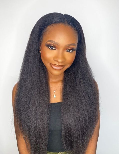 Straight Clip Ins, Best Clip In Hair Extensions, Hair Extensions For Black Women, Wig Maker, Extensions For Black Women, Wearing Wigs, Natural Hair Blowout, Straight Weave, Yaki Hair