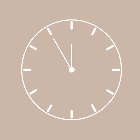 Clock Astethic, Beige Icons:), Widget Icon, App Logo, Iphone Apps, App Icon, Vision Board, Iphone Wallpaper, Ipad