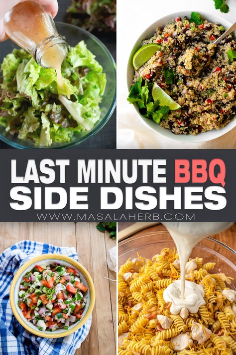 Last-minute side dish ideas can save your Cookout, or they can enhance your BBQ menu. Collect rave reviews from your family and friends and save time in your kitchen with these extra useful last-minute side dish recipes! www.MasalaHerb.com Last Minute Side Dishes, Pineapple Jam Recipe, Easy Bbq Side Dishes, Easy Broccoli Casserole, Grilled Dinner Recipes, Side Dish Ideas, Barbecue Sides, Cookout Side Dishes, Broccoli Recipes Casserole