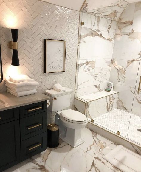 76 Inch Bathroom Vanity, Gold Calcutta Marble Bathroom, Alaria Polished Porcelain Marble Tile, Calacatta Bathroom Ideas, Greece Inspired Home Decor, Calcutta Bathroom, Tan Marble Bathroom, Calacatta Gold Bathroom, Calcutta Gold Marble Bathroom