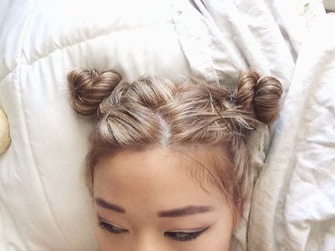 @aestheticbby Short Hair Bun, Minako Aino, Hair Knot, 90s Hairstyles, No Rain, Bts Cute, Love Is, Good Hair Day, Summer Boy