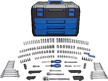 Kobalt 227-Piece Standard/Metric Mechanics Tool Set with Case 86756 Craftsman Tools Set, Kobalt Tools, Shoe Ottoman, Tool Drawers, Craftsman Tools, Victoria Shoes, Mechanics Tool Set, Cozy Life, Socket Wrench Set