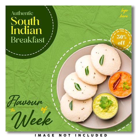 PSD south indian food social media post ... | Premium Psd #Freepik #psd Food Social Media Post Design, Food Social Media Post, Food Social Media, Social Media Post Design, South Indian Food, Post Design, Indian Food, Media Post, Indian Food Recipes